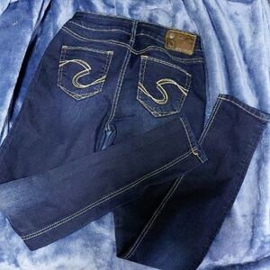 Silver Jeans Navy Women's Skinny Jeans